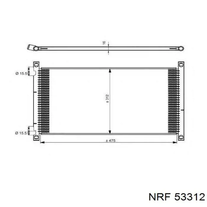 Radiador refrigeración del motor Mitsubishi Galant 8 EA