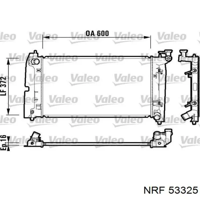 53325 NRF radiador