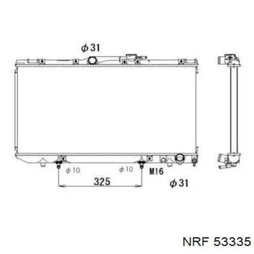 Comprar 64805A Nissens Radiador de auto