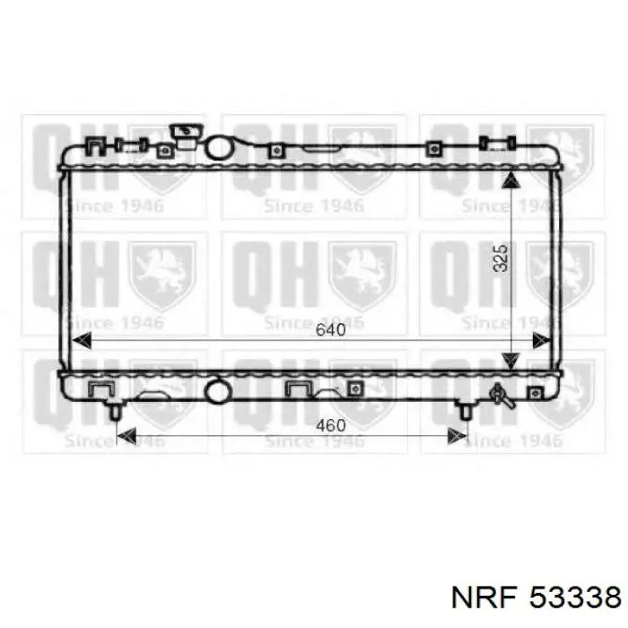 Água radiador NRF 53338 precio, desde 80,16 EUR