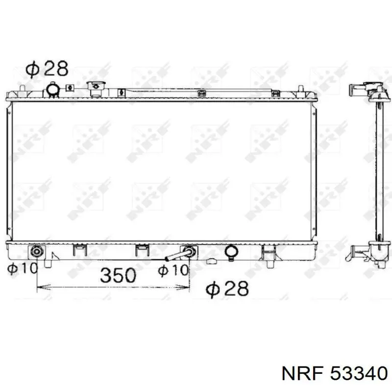 Comprar 53340 NRF Radiador de auto