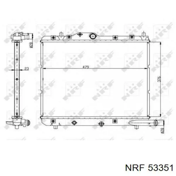 ADK89838 Blue Print radiador