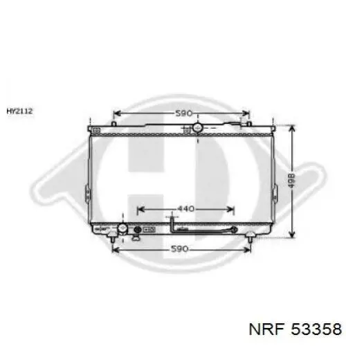 Água radiador NRF 53358 precio, desde 110,97 EUR