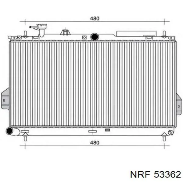 Radiador 2531017002 Hyundai/Kia