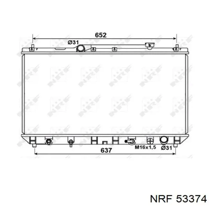 53374 NRF radiador