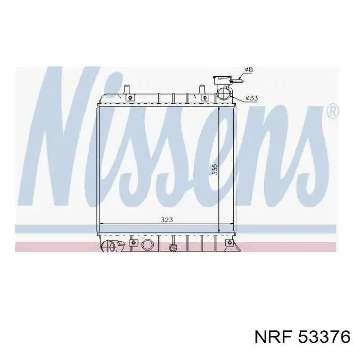 53376 NRF radiador