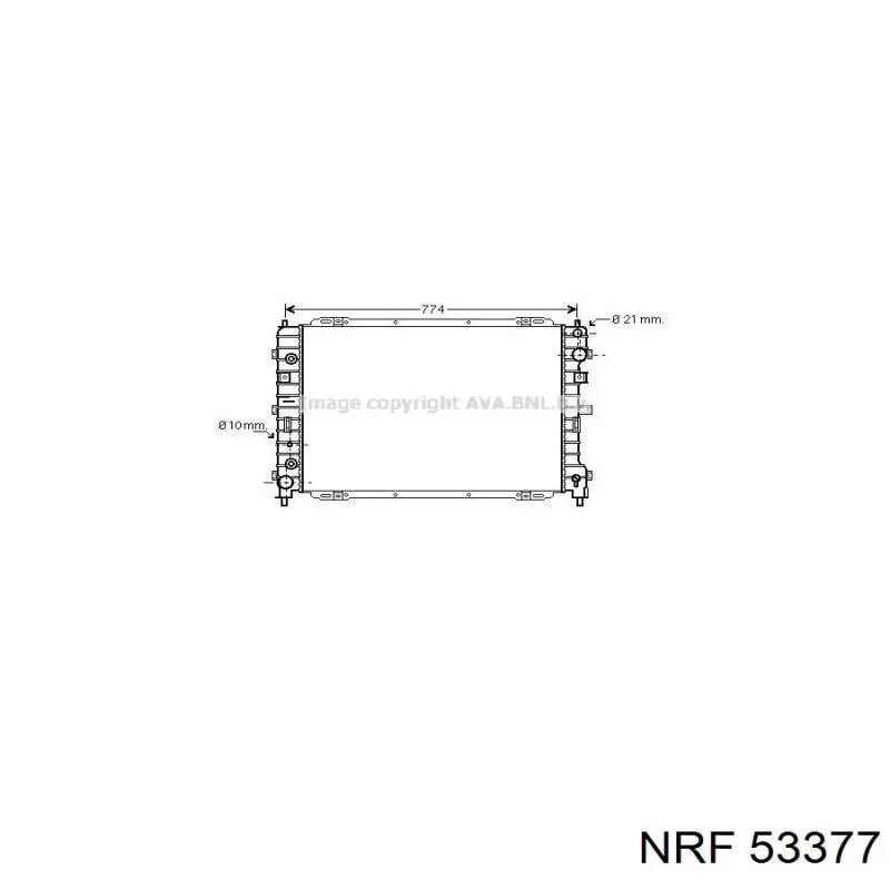 53377 NRF radiador