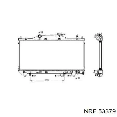Radiador 53379 NRF
