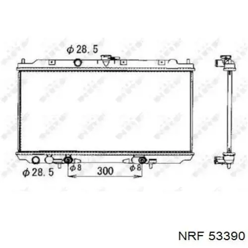 Radiador 53390 NRF