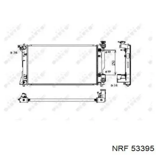 Radiador 53395 NRF
