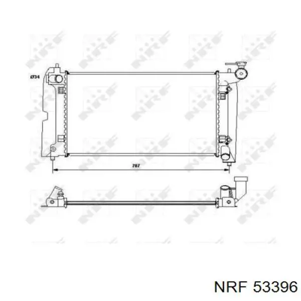 53396 NRF radiador