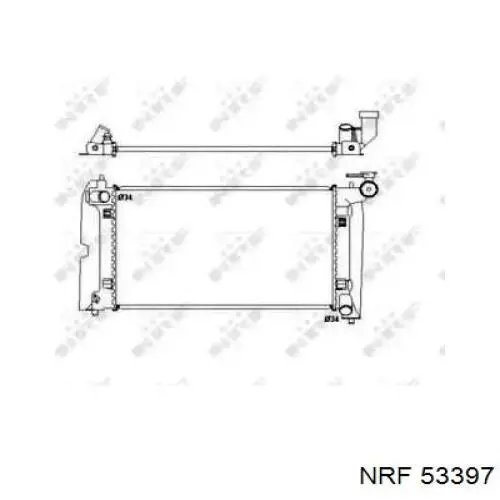 Comprar 53397 NRF Radiador de auto