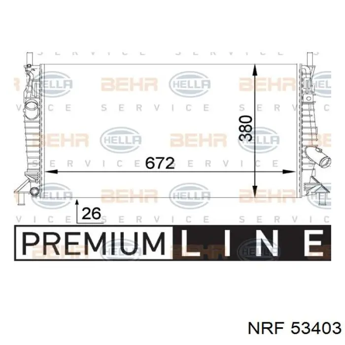 53403 NRF Refrigeración del motor