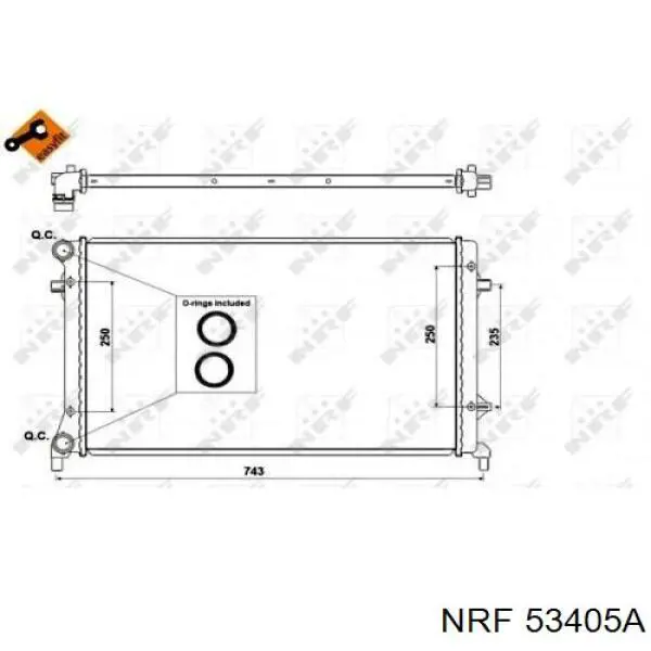 Radiador de água NRF 53405A