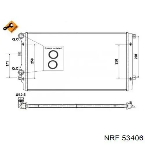 Comprar 53406 NRF Radiador de auto