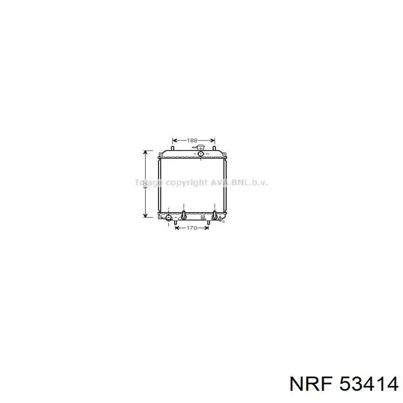 Radiador de água NRF 53414