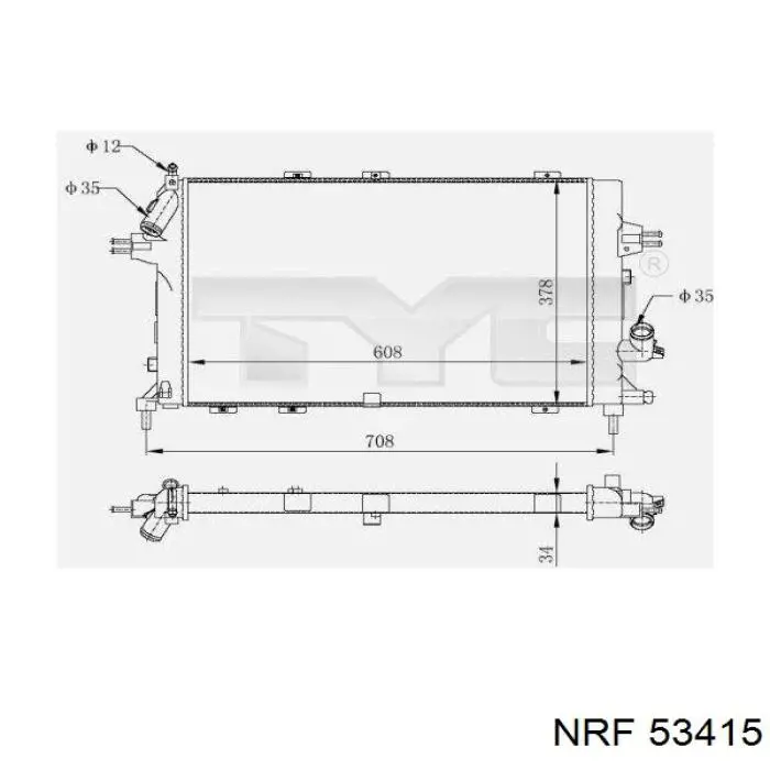 53415 NRF Refrigeración del motor