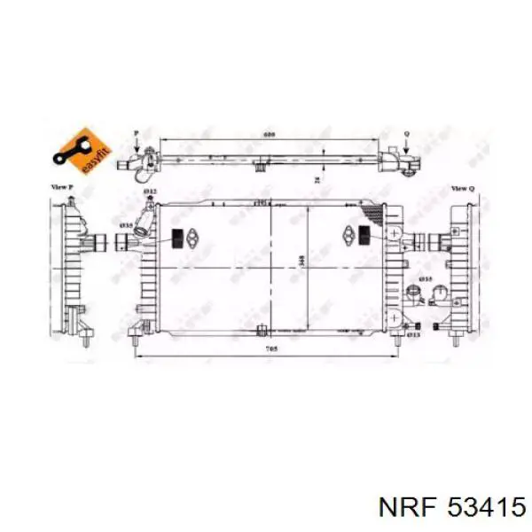 Água radiador NRF 53415 precio, desde 80,87 EUR
