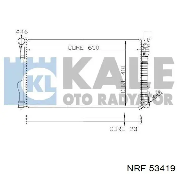 Comprar 53419 NRF Radiador de auto