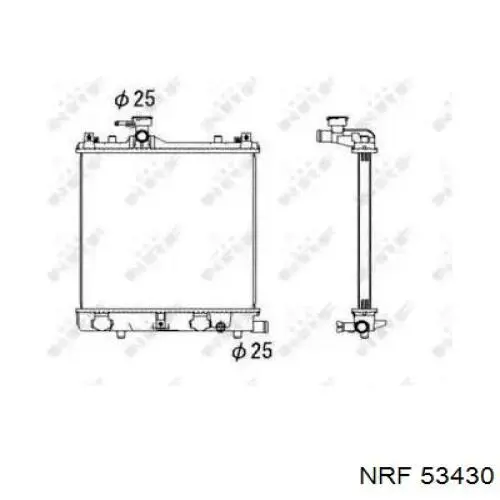 Comprar 53430 NRF Radiador de auto