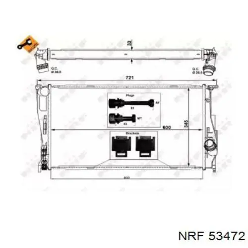 Radiador de água Eaclima 31R07139