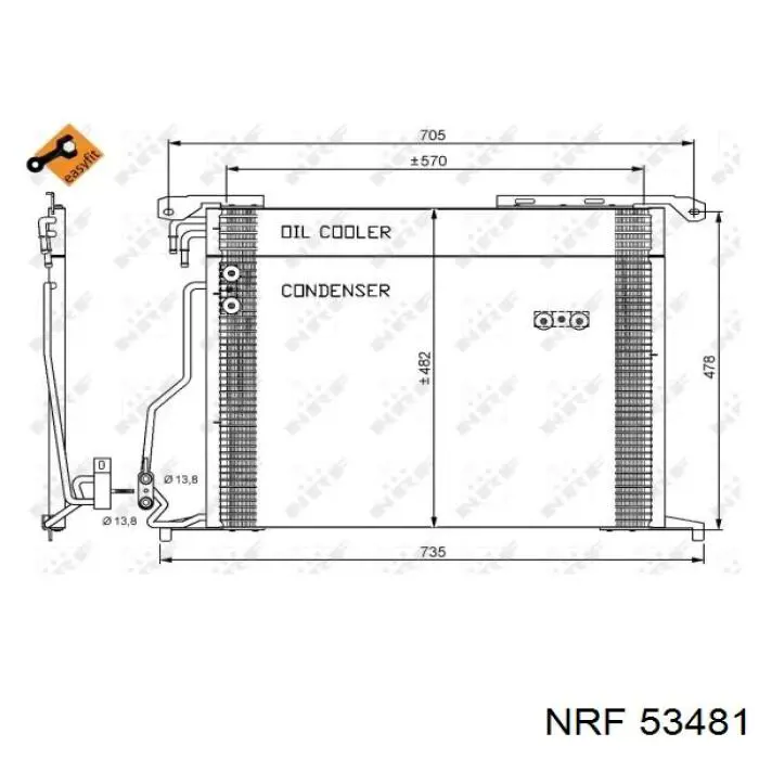53481 NRF radiador