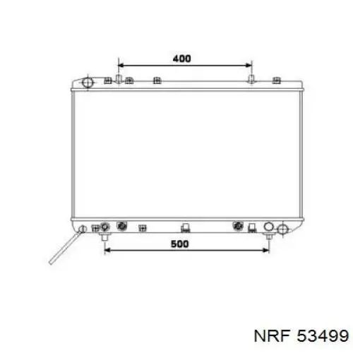 Radiador de água NRF 53499