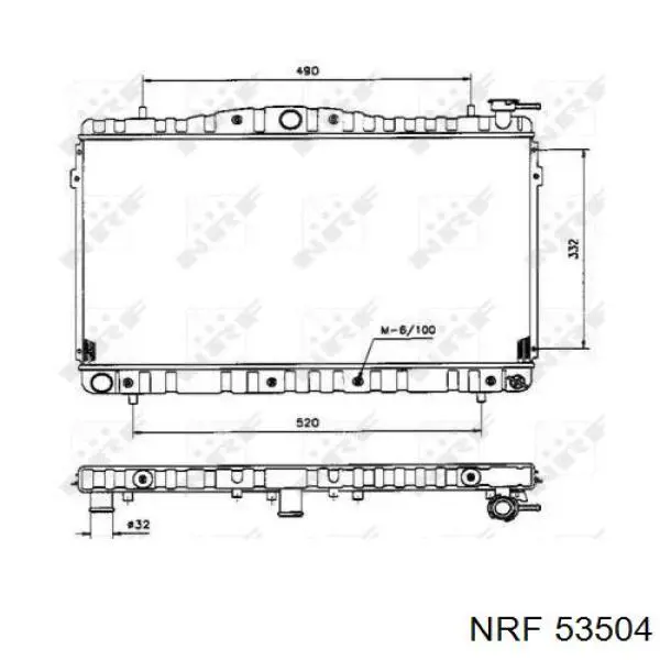 Radiador de água NRF 53504