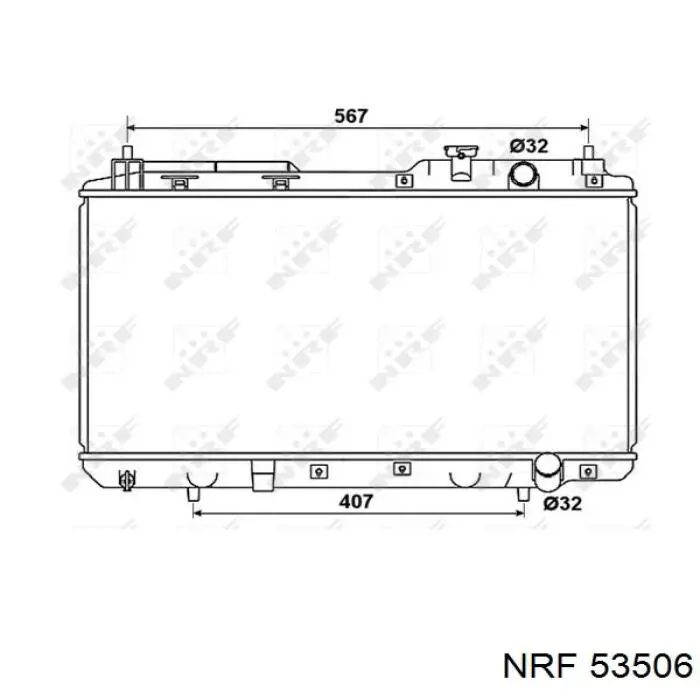 Radiador de água NRF 53506