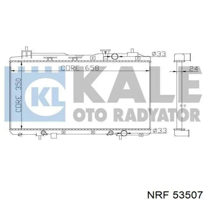 Comprar 53507 NRF Radiador de auto