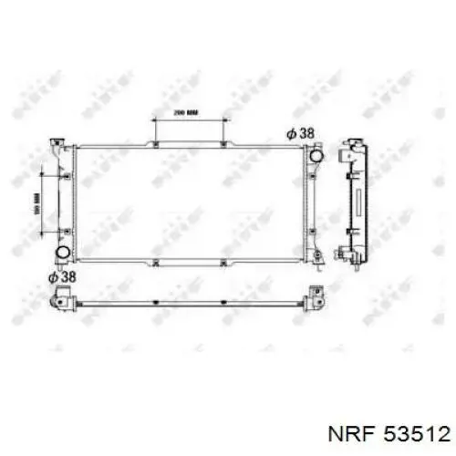 53512 NRF radiador