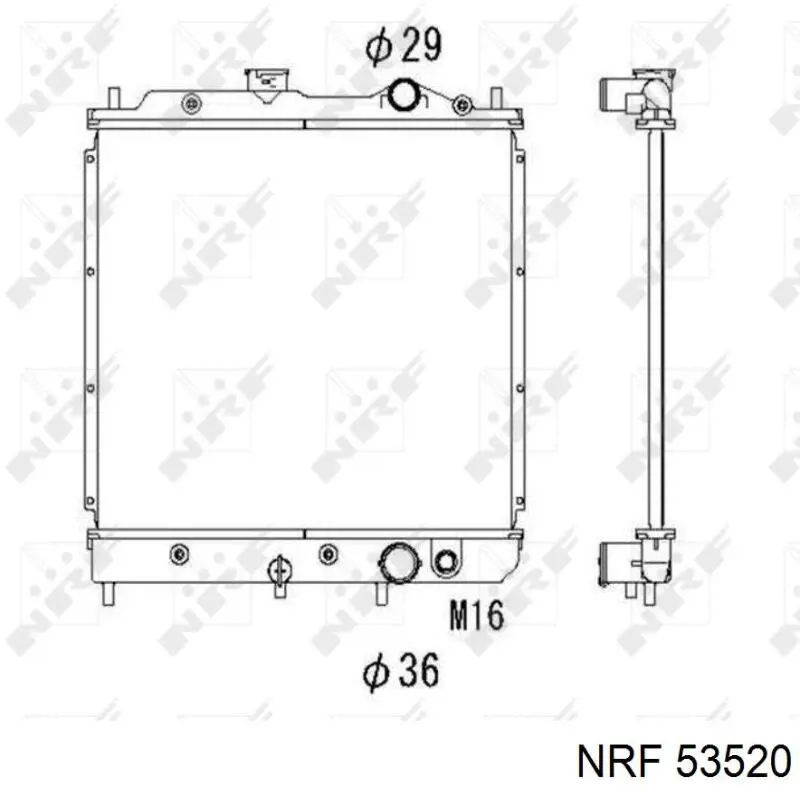 53520 NRF Refrigeración del motor
