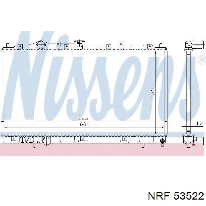 53522 NRF radiador
