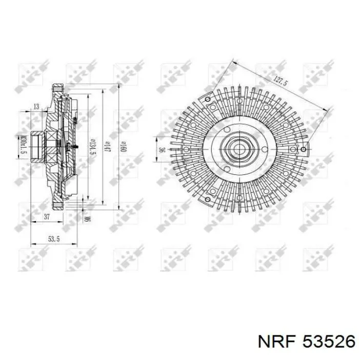 53526 NRF Refrigeración del motor