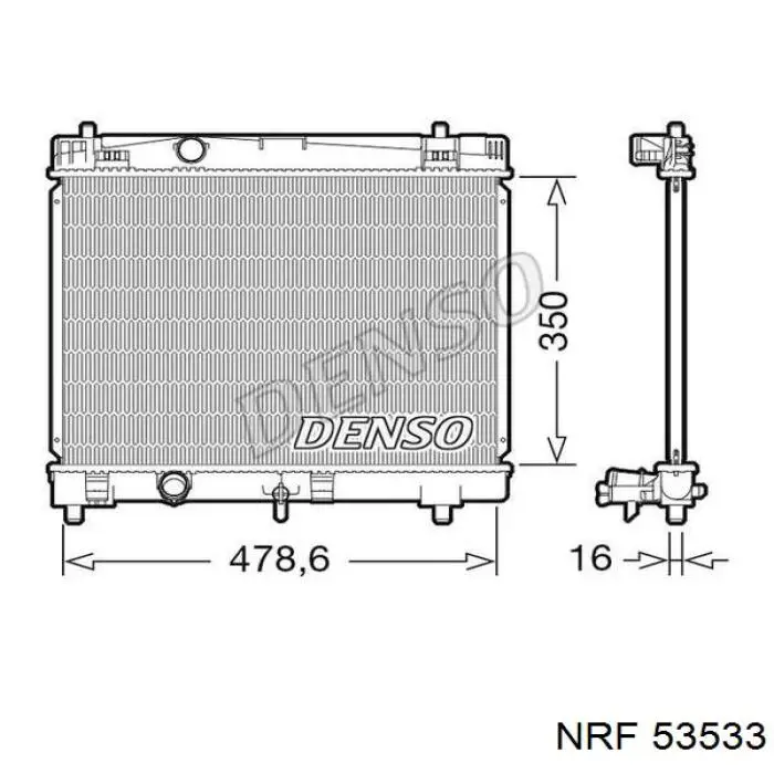 Radiador de água NRF 53533