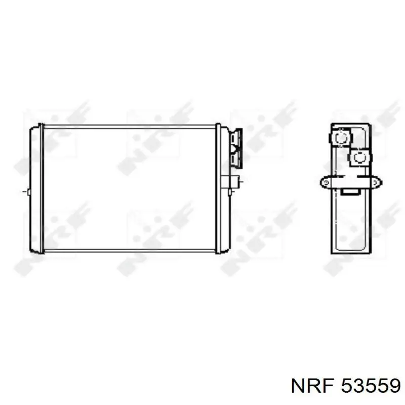 53559 NRF radiador de calefacción