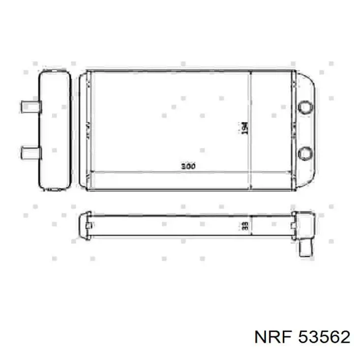 Comprar 53562 NRF Radiador calefacción