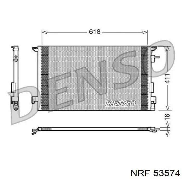 Radiador 53574 NRF