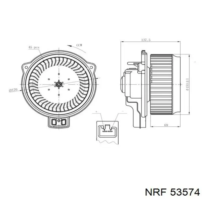 53574 NRF Refrigeración del motor
