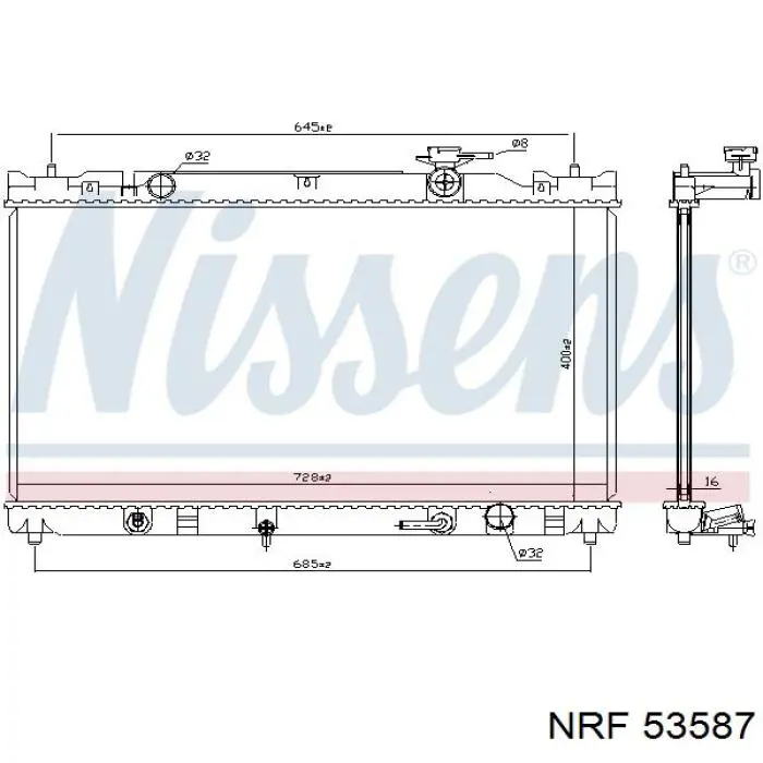53587 NRF radiador