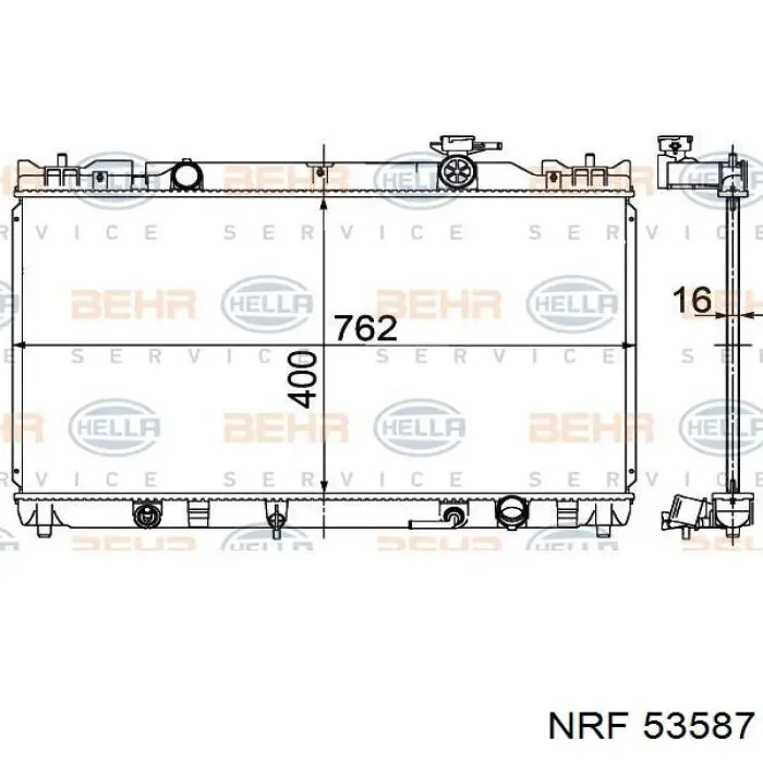 Radiador de água Toyota 164000H080