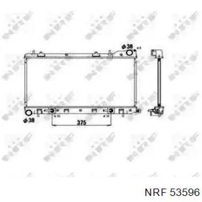 Radiador de água NRF 53596