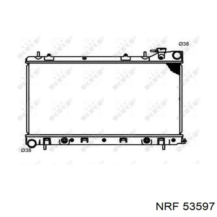 FP 67 A1399 NRF radiador refrigeración del motor