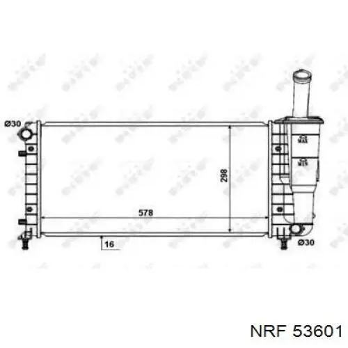 Radiador de água Fiat/Alfa/Lancia 0051724183