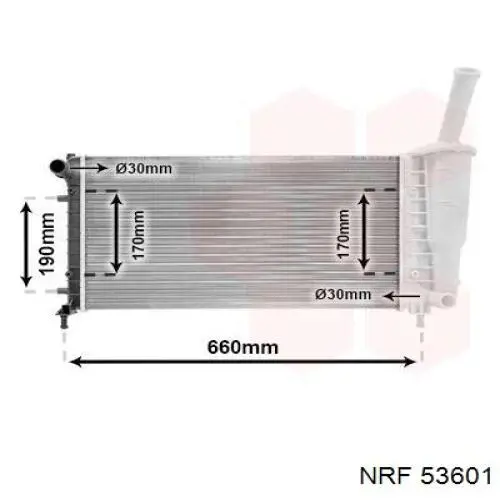 Radiador 0051724183 Fiat/Alfa/Lancia