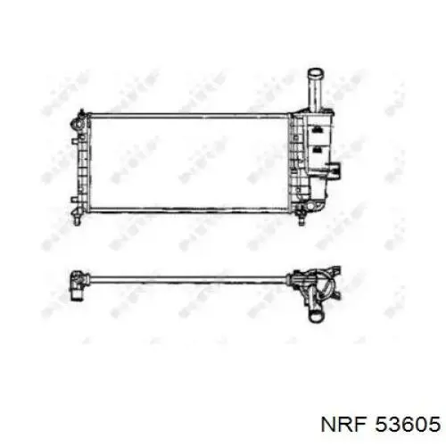 53605 NRF radiador