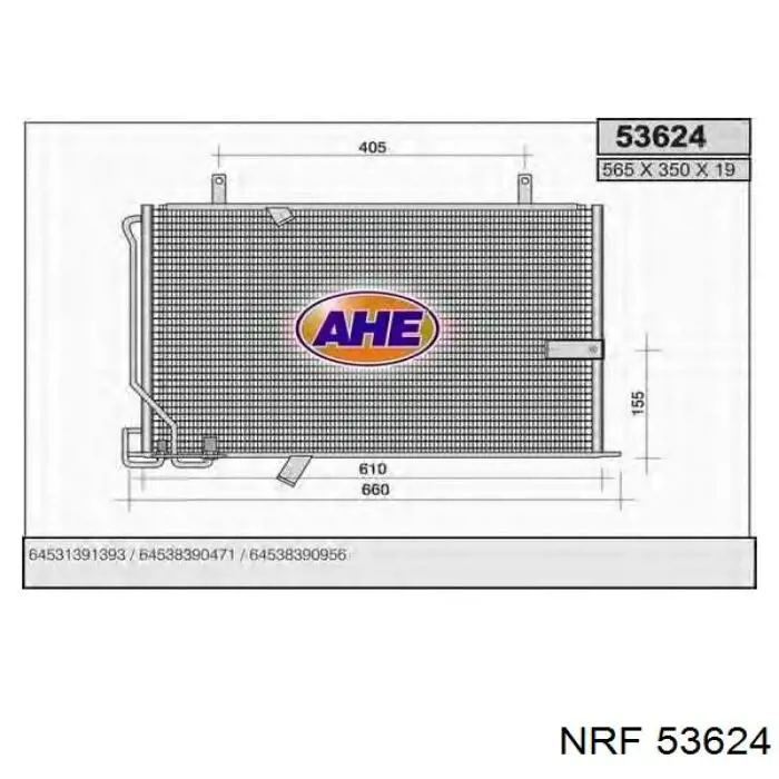Comprar 53624 NRF Radiador calefacción