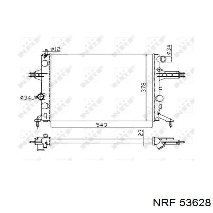 Comprar 53628 NRF Radiador de auto