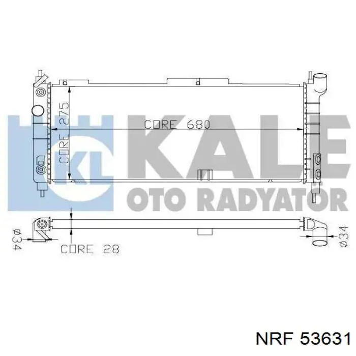 Comprar 53631 NRF Radiador de auto