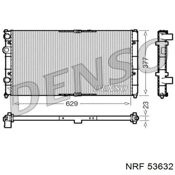 CR1535000S Mahle Original radiador refrigeración del motor